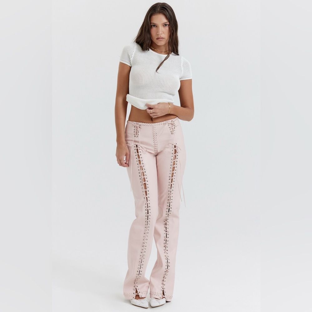 House of CB Pink Straight Leg Pants